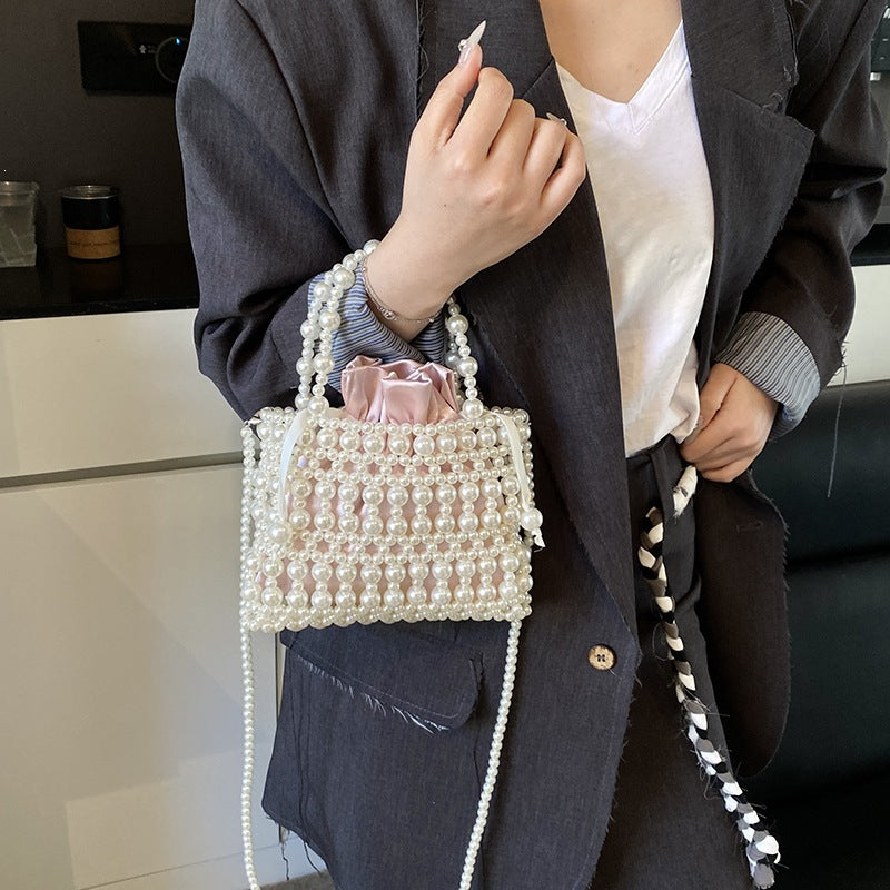 Damen Perlenhandtasche mit modischem Design Nord Taschen