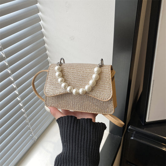 Damen Mini-Handtasche mit Perlenakzent Nord Taschen