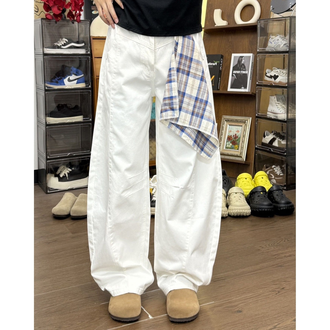 Damen Weitgeschnittene Cargo-Hose Nord Taschen