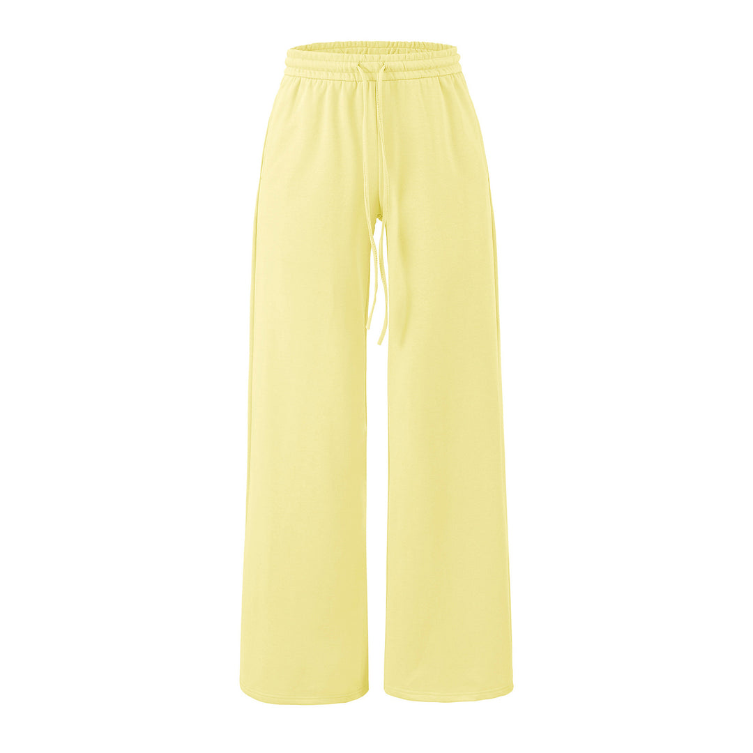 Damen Weite Lounge-Hose mit hohem elastischen Bund und Kordelzug Nord Taschen