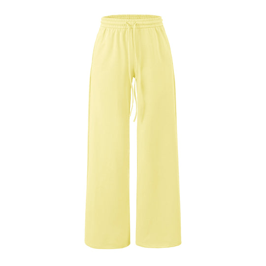 Damen Weite Lounge-Hose mit hohem elastischen Bund und Kordelzug Nord Taschen