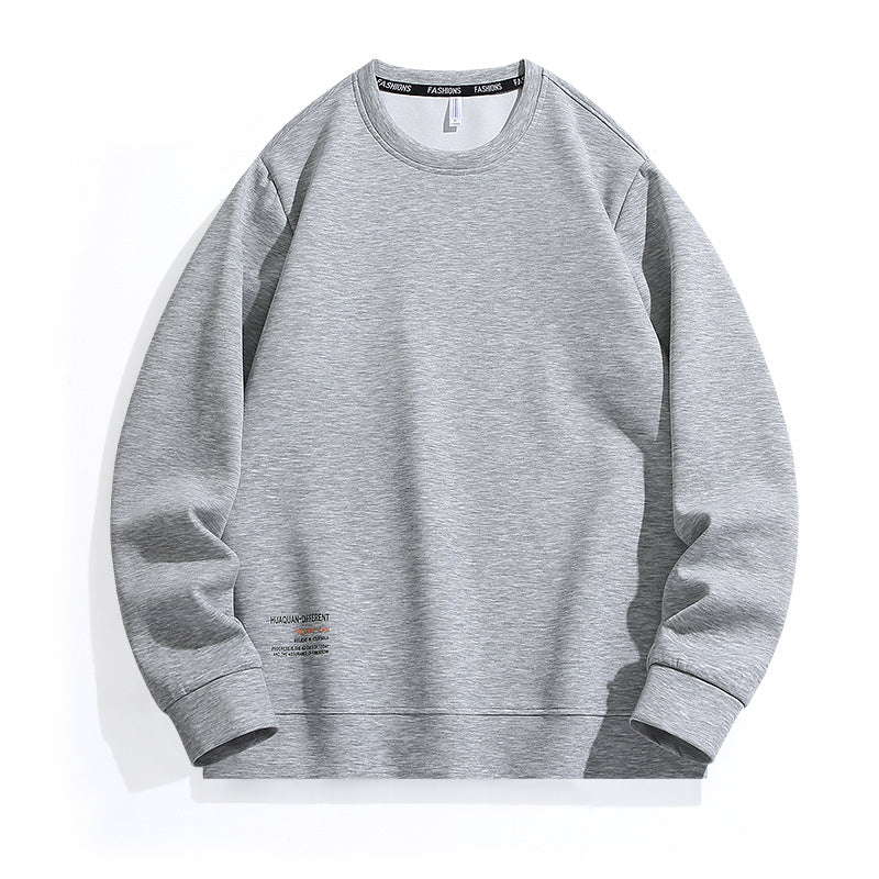 Herren Weit geschnittenes Rundhals-Sweatshirt aus French-Terry mit Saum-Print Nord Taschen