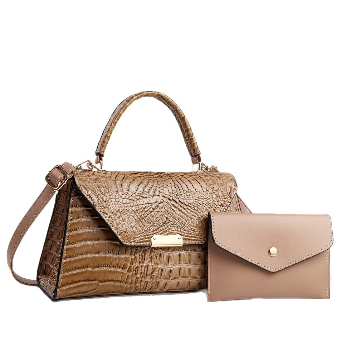 Damen Handtasche mit elegantem Krokodillederdesign Nord Taschen
