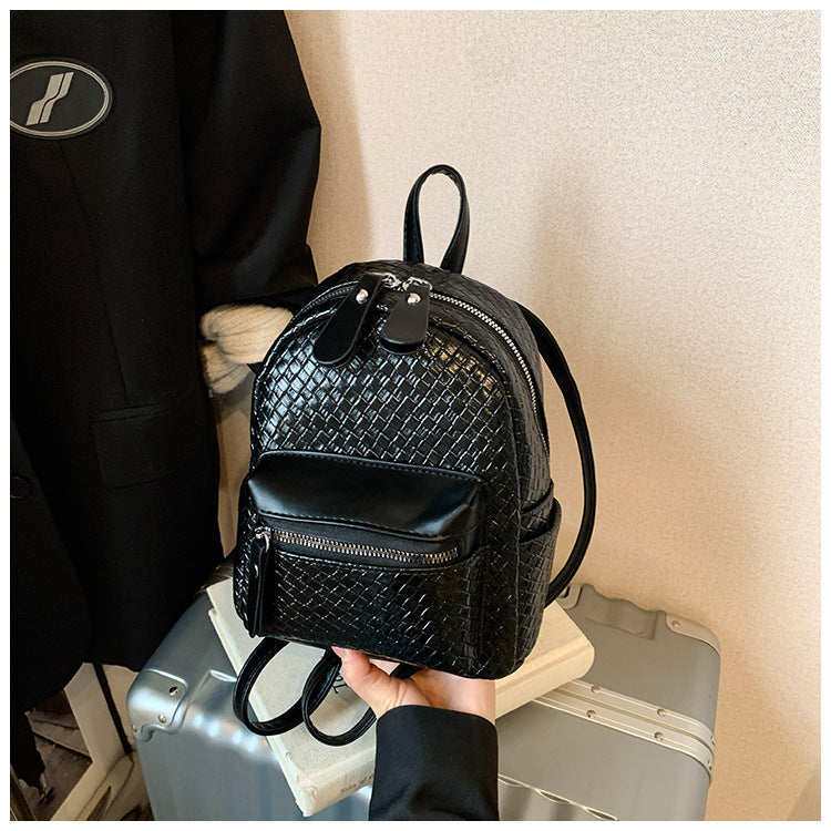 Damen Rucksack mit kunstvoll gewebtem Obermaterial und zusätzlichen Reißverschlusstaschen Nord Taschen
