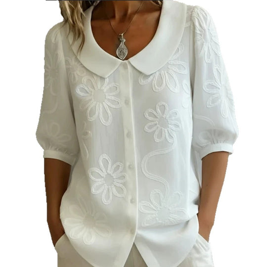 Damen Bluse mit floralem Muster Nord Taschen