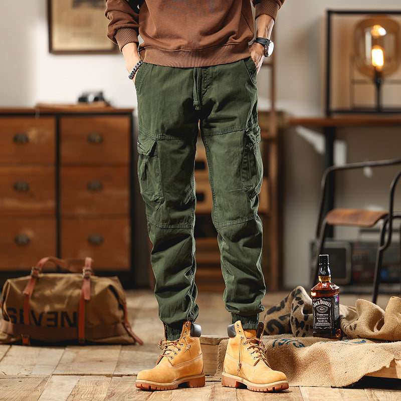 Herren Utility-Cargohose mit elastischem Saum und Knieverstärkung Nord Taschen