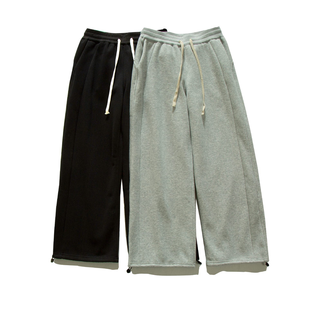 Damen Weite Sweat-Culotte mit Kordelzug, Ziernähten und verstellbarem Saum Nord Taschen
