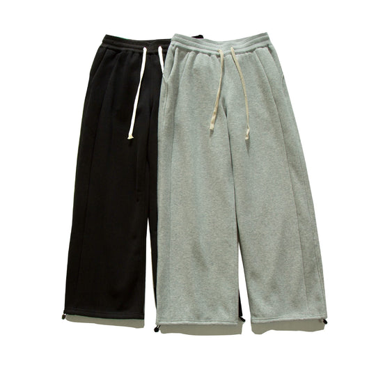 Damen Weite Sweat-Culotte mit Kordelzug, Ziernähten und verstellbarem Saum Nord Taschen