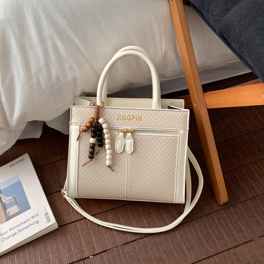 Damen elegante Tragetasche mit strukturiertem Gewebemuster Nord Taschen