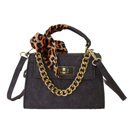 Damen Handtasche mit abnehmbarer Kette und modischem Tiermotiv Nord Taschen