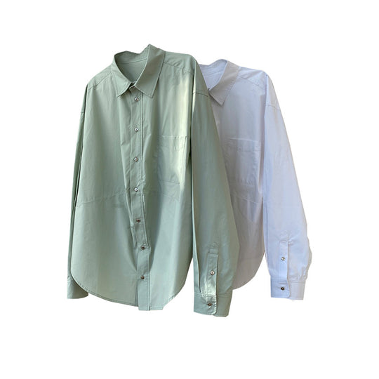 Damen Oversize-Longline-Hemd mit asymmetrischem Saum und kastiger Popeline-Silhouette Nord Taschen