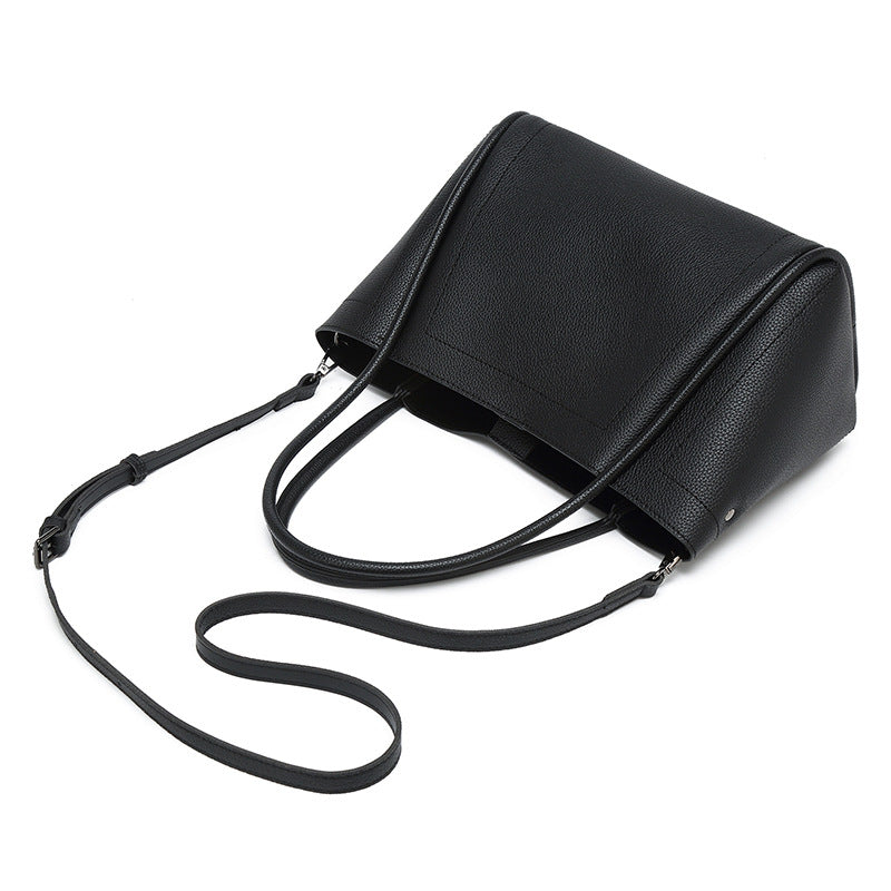Damen elegante Shopper-Tasche mit strukturiertem Leder Nord Taschen