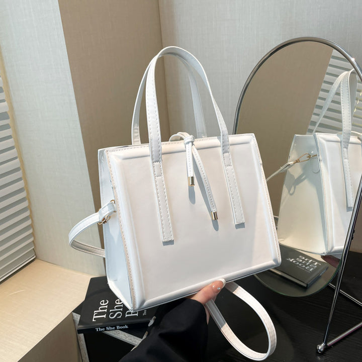 Damen elegante Handtasche im minimalistischen Design mit abnehmbaren Trageriemen Nord Taschen