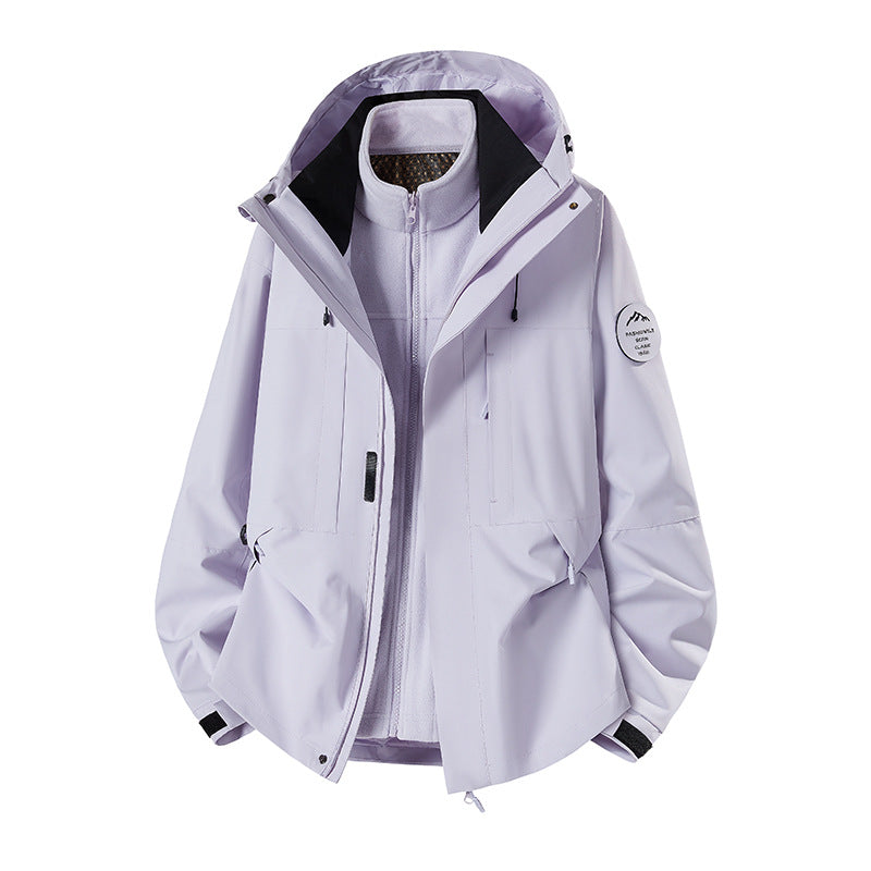 Herren Wetterfeste technische Softshell‑Trekkingjacke mit Kapuze und isolierendem Inneneinsatz Nord Taschen