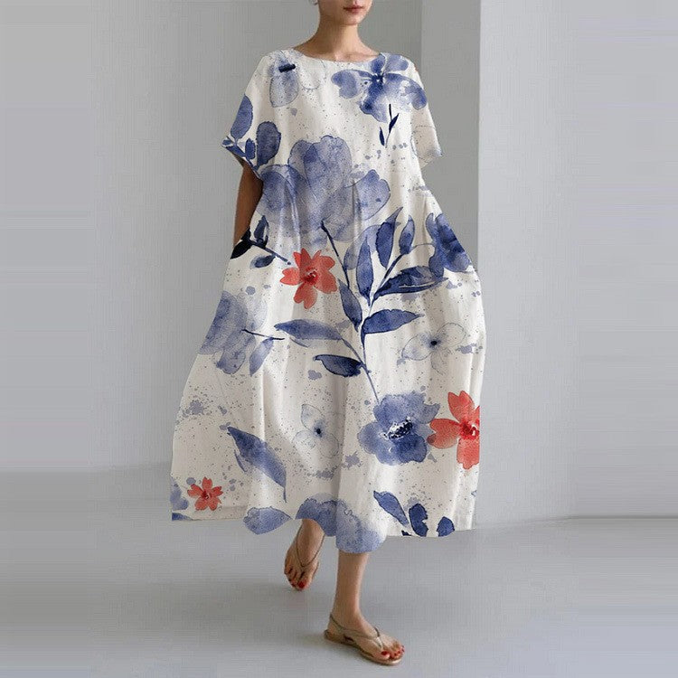 Buntes Blumenkleid