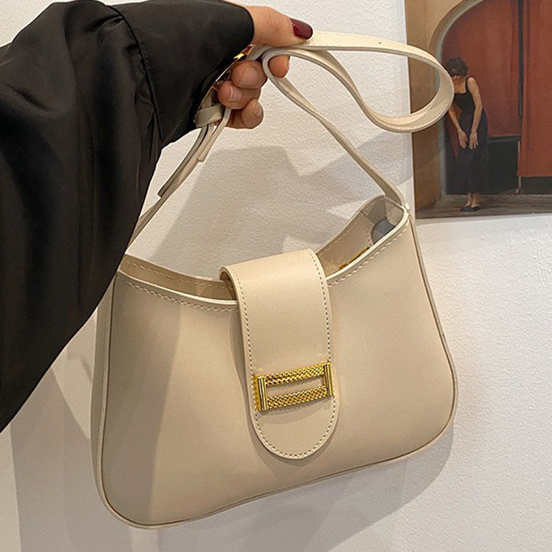Damen Designer Umhängetasche mit stilvoller Klappenverzierung Nord Taschen
