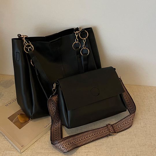 Damen vielseitige Handtasche mit abnehmbarem Schultergurt und eleganter Kettenverzierung Nord Taschen