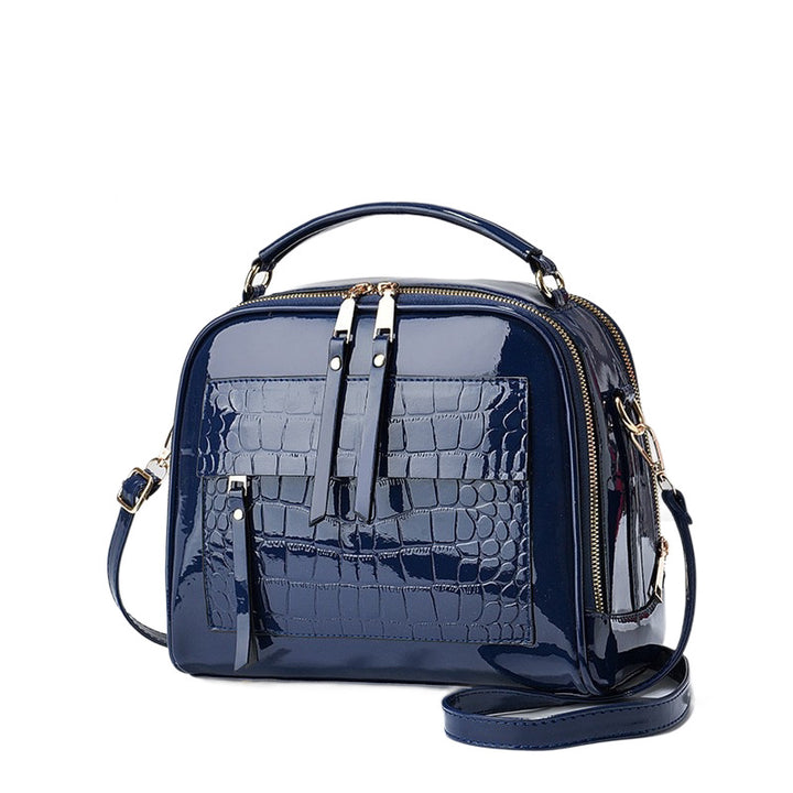 Damen elegante Umhängetasche im modernen Krokodil-Look Nord Taschen