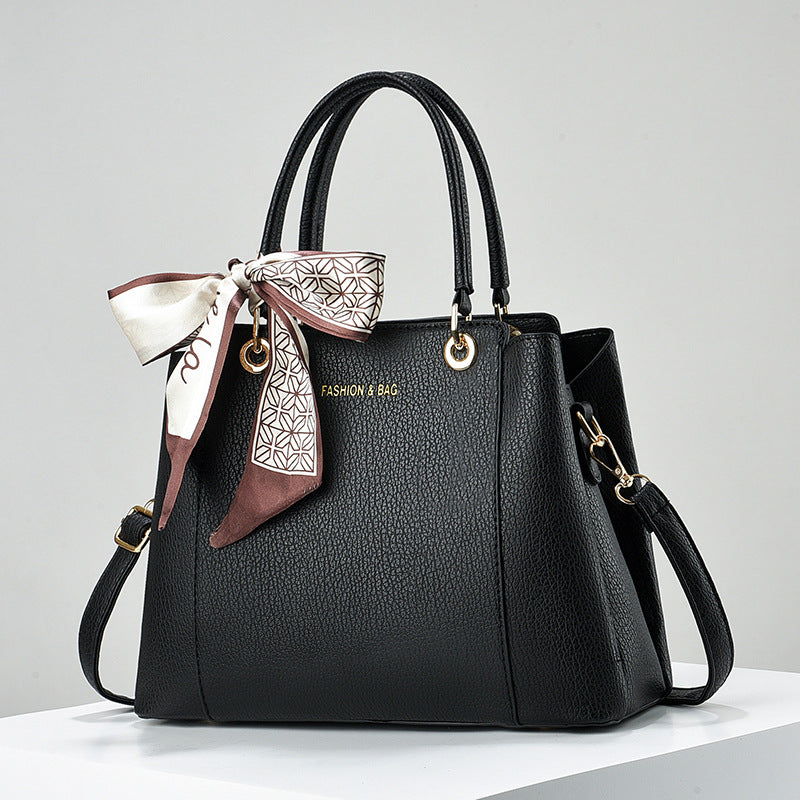 Damen elegante Handtasche mit dekorativer Schleife Nord Taschen