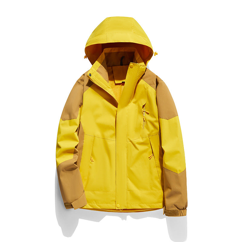 Damen zweilagige Softshell‑Outdoorjacke mit abnehmbarem Fleece‑Innenlayer und Kapuze Nord Taschen
