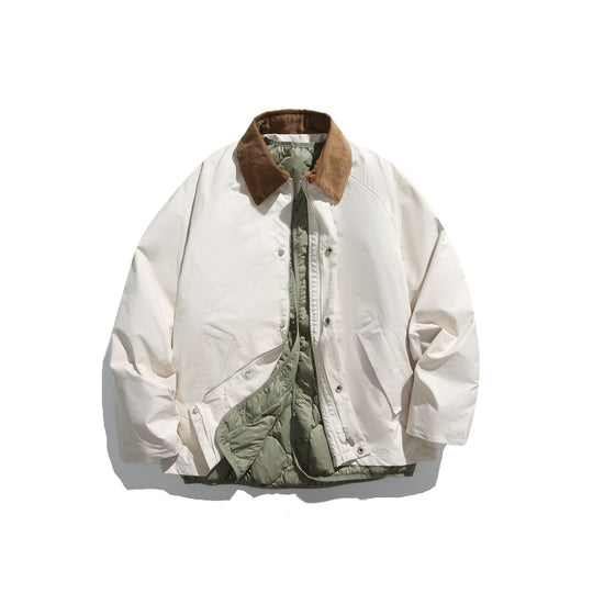 Herren Winddichter Blouson mit Cordkragen und herausnehmbarer Stepp-Innenseite Nord Taschen