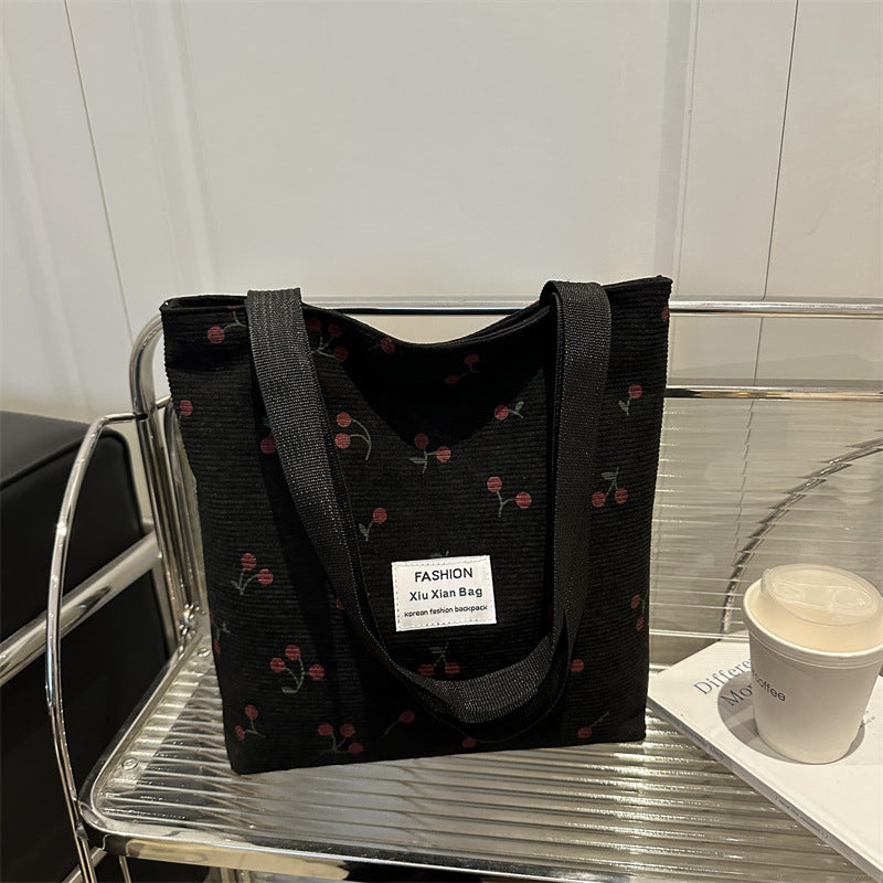 Damen Tragetasche mit fruchtigem Kirschmotiv Nord Taschen