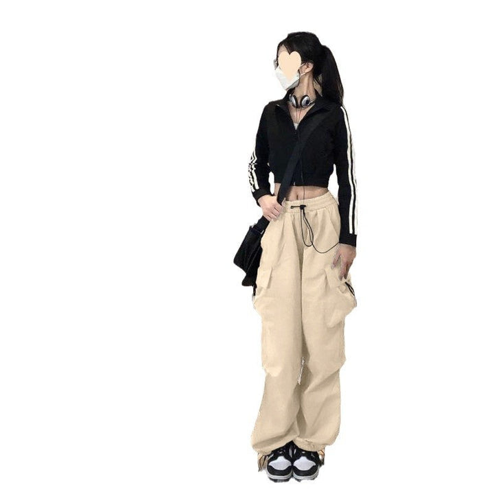 Damen Cargo-Hose mit weitem Schnitt und praktischen Taschen