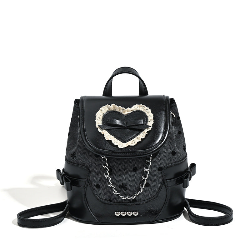 Damen Rucksacktasche mit romantischem Herzmotiv und hochwertigen Details Nord Taschen
