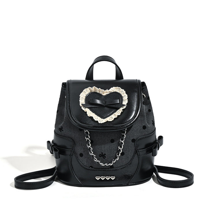 Damen Rucksacktasche mit romantischem Herzmotiv und hochwertigen Details Nord Taschen