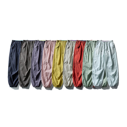 Unisex Weite Utility-Hose mit Ballon‑Silhouette, elastischem Tunnelzugbund und Bündchen Nord Taschen
