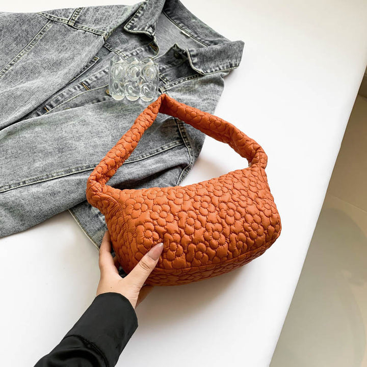 Damen modische und gepolsterte Umhängetasche mit floralem Design Nord Taschen