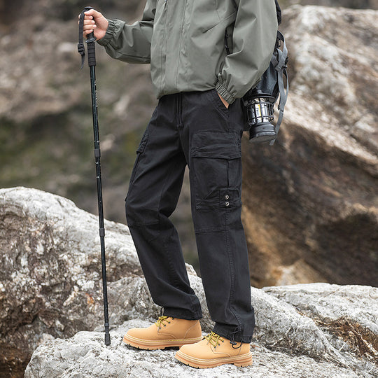 Herren Outdoor-Cargo-Hose mit verstellbarem Tunnelzugbund, Knieverstärkung und Mehrfachtaschen Nord Taschen