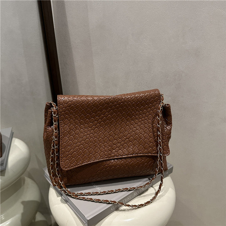 Damen Schultertasche aus hochwertigem geflochtenem Leder Nord Taschen