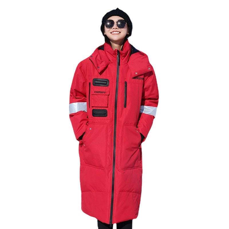 Herren Wärmender wasserdichter Winterparka mit Kapuze und reflektierenden Details Nord Taschen
