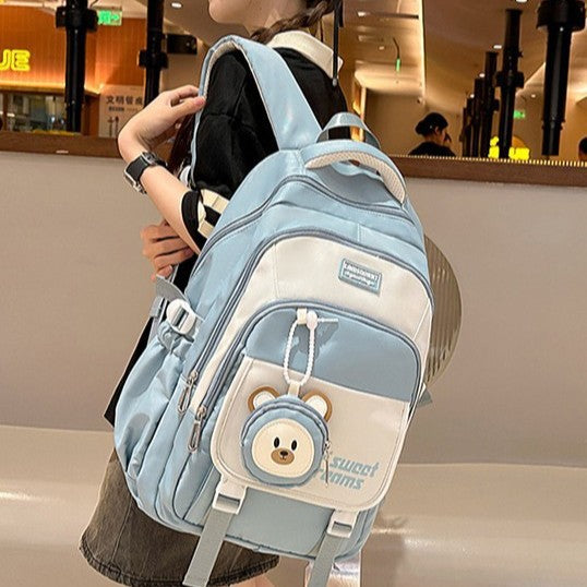 Damen Rucksack mit vielseitigem Fächersystem und charmantem Plüschanhänger Nord Taschen