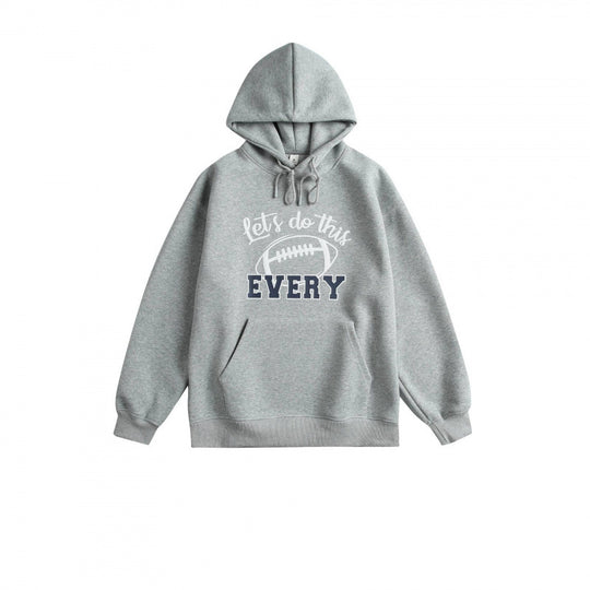 Unisex Oversize-Kapuzenpullover mit College-Print und Kängurutasche Nord Taschen