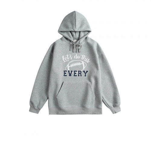 Unisex Oversize-Kapuzenpullover mit College-Print und Kängurutasche Nord Taschen