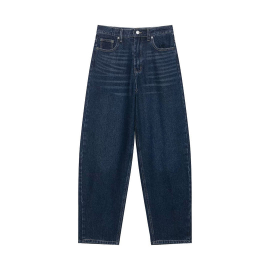 Damen Hochtaillierte weite Streifenjeans im Retro‑Look Nord Taschen