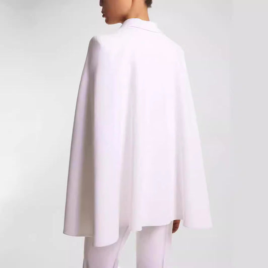 Damen Doppelreihiger Blazer mit Cape-Ärmeln und taillierter Silhouette Nord Taschen