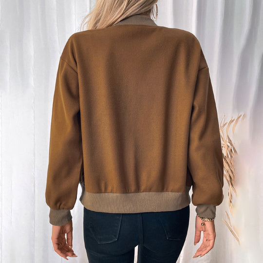 Damen Lässige Bomberjacke Nord Taschen