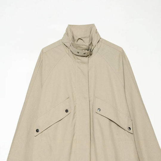 Damen 10+ verkürzte Utility‑Blousonjacke mit hohem Stehkragen und Taillenbund Nord Taschen