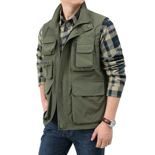 Herren Vielseitige Outdoor-Weste mit praktischen Taschen Nord Taschen