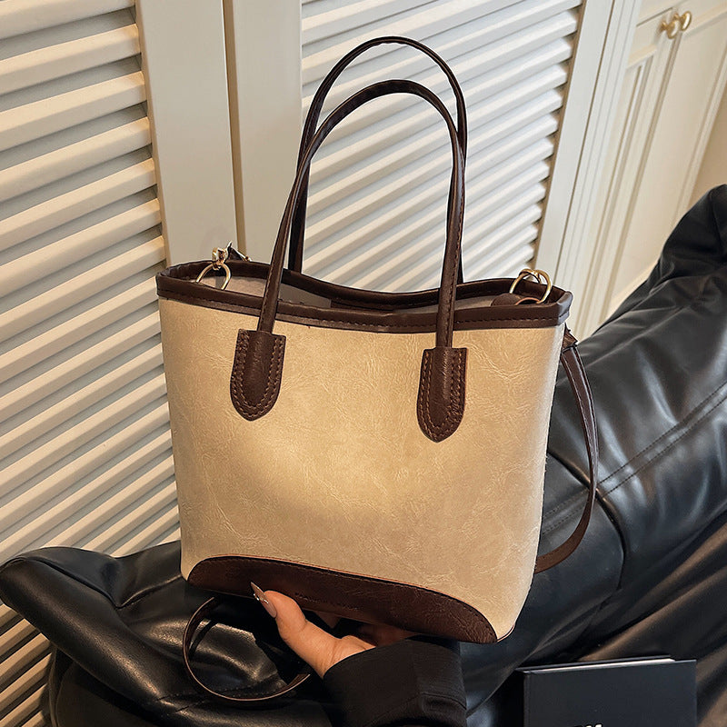 Damen Handtasche mit strukturiertem Kunstleder Nord Taschen