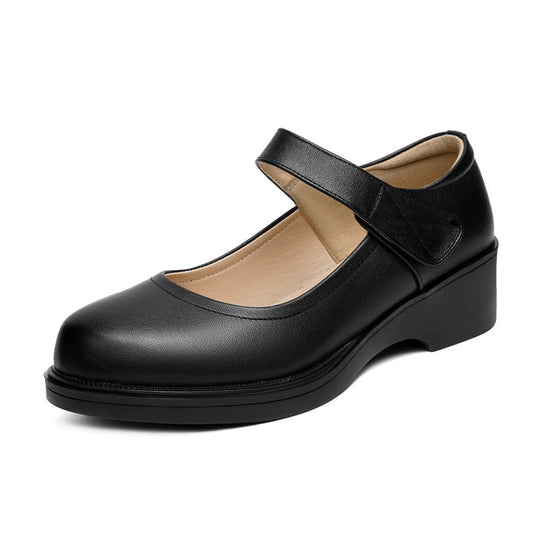 Damen Komfortable Ballerinas mit ergonomischem Fußbett und stabilem Blockabsatz