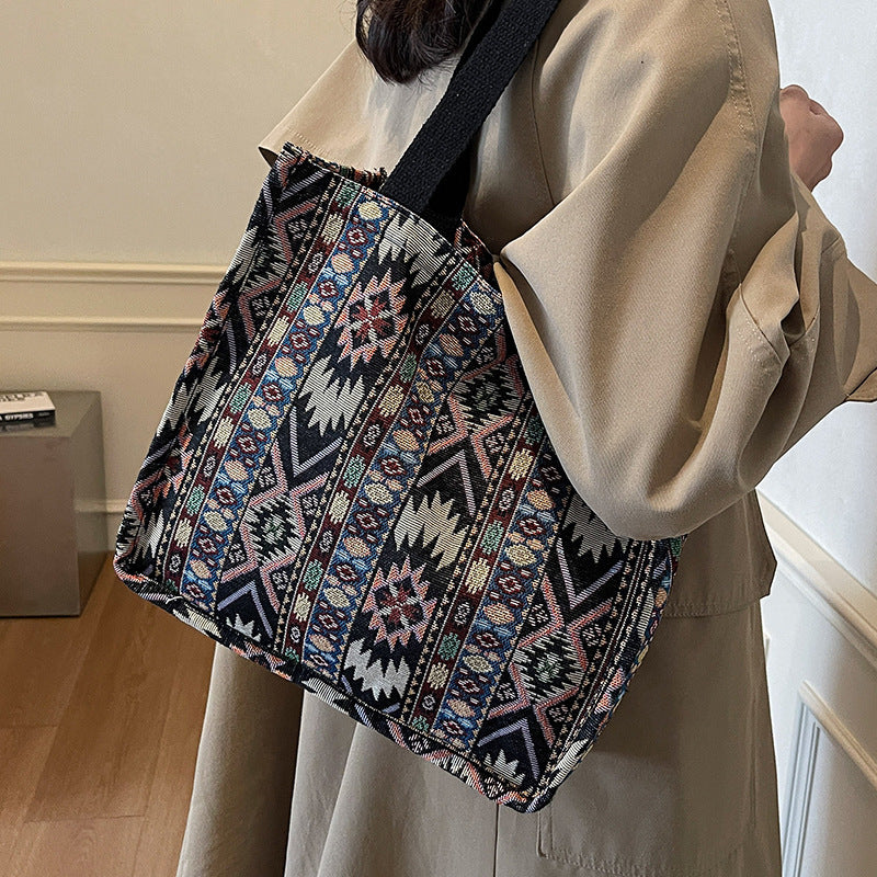 Damen modische Tragetasche im ethnischen Design Nord Taschen