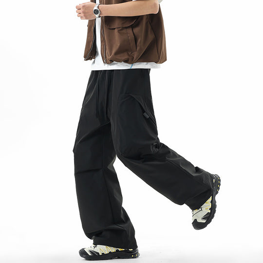 Herren Weite technische Cargo-Freizeithose mit Tunnelzug, Multifunktionstaschen & Outdoor‑Performance Nord Taschen