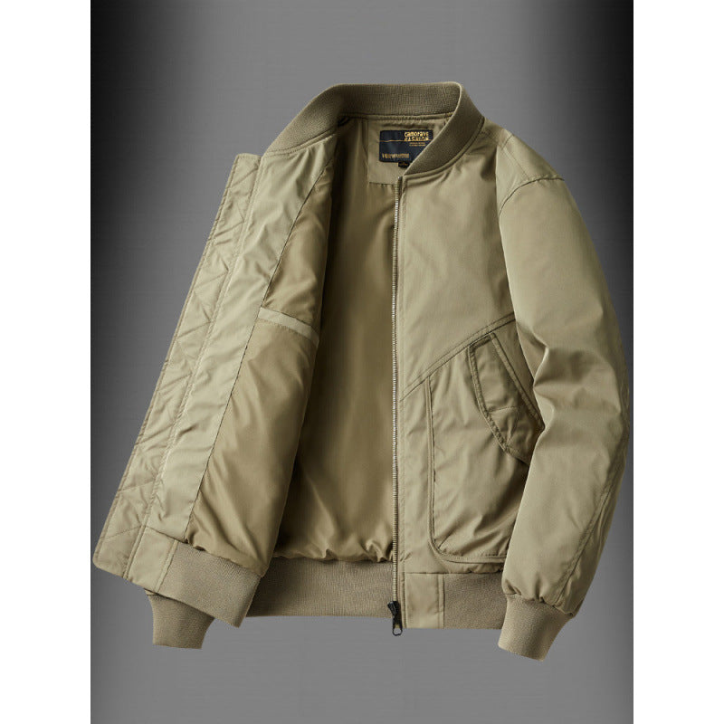 Herren Classic Bomberjacke im Utility-Look mit gesteppter Thermofütterung und Schrägeingrifftaschen Nord Taschen