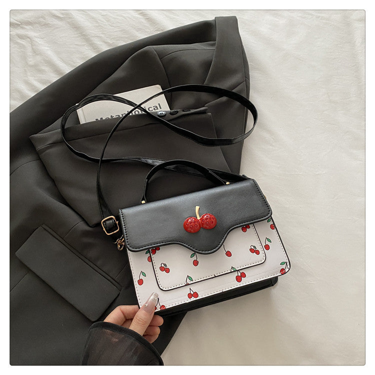 Damen verspielte Umhängetasche mit elegantem Kirschenmotiv Nord Taschen
