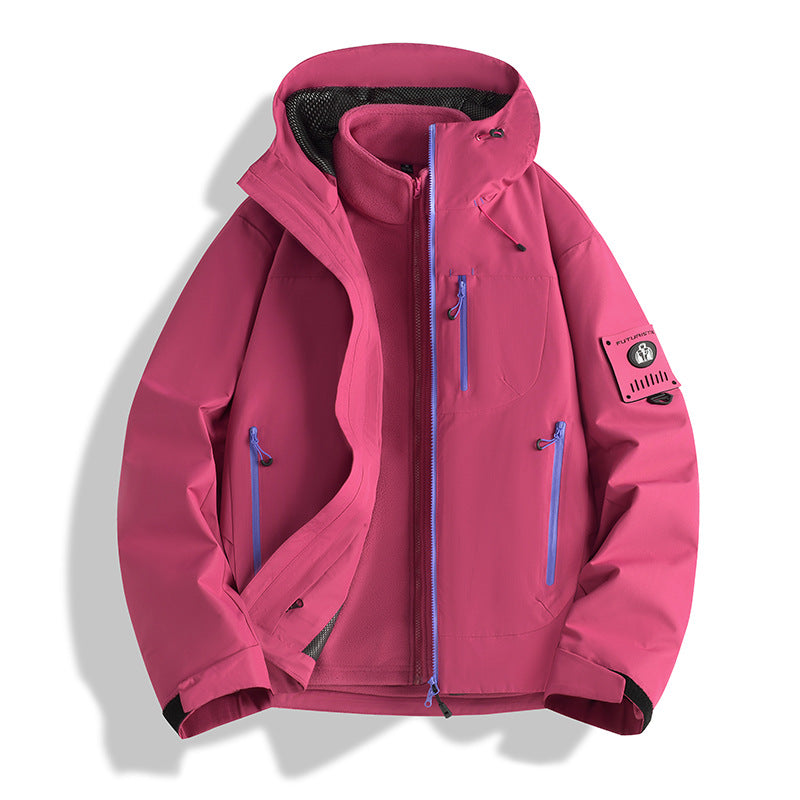 Herren Funktions-Softshelljacke mit abnehmbarem Fleece-Innenfutter Nord Taschen