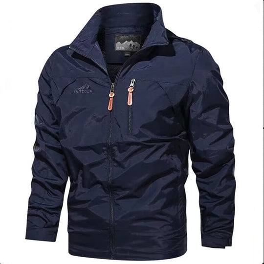 Herren Leichte wasserdichte Kapuzen-Outdoorjacke mit Brusttasche und verstellbaren Bündchen Nord Taschen
